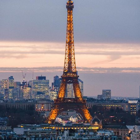 Paris Luxury Apartment 75M2 With Eiffel Tower View, 1 Min Metro, Parking Luaran gambar