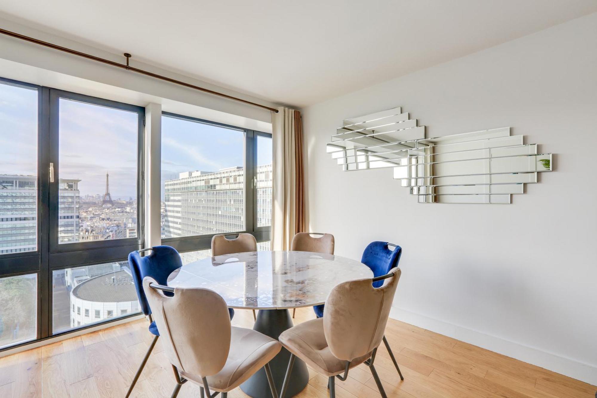Paris Luxury Apartment 75M2 With Eiffel Tower View, 1 Min Metro, Parking Luaran gambar
