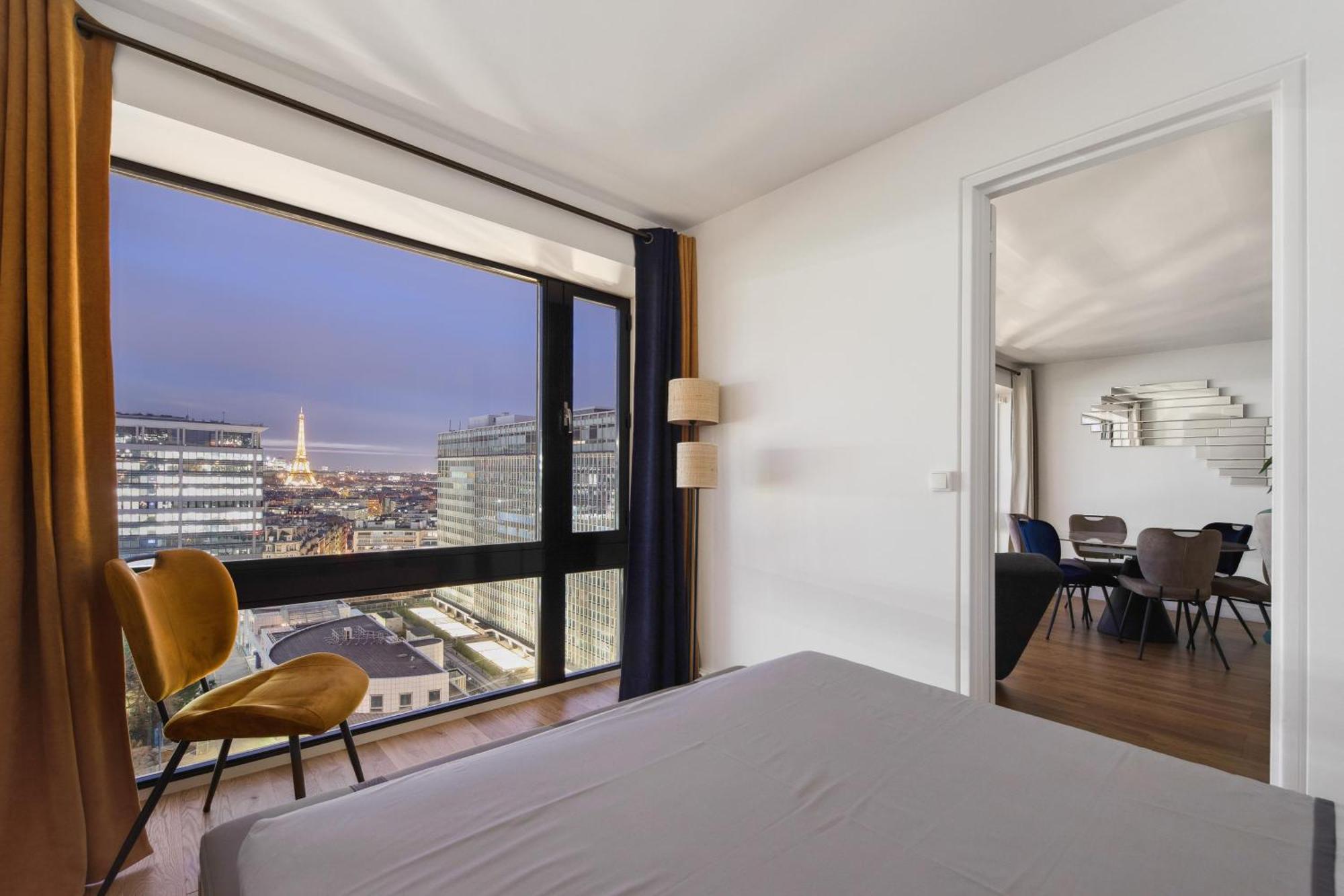 Paris Luxury Apartment 75M2 With Eiffel Tower View, 1 Min Metro, Parking Luaran gambar