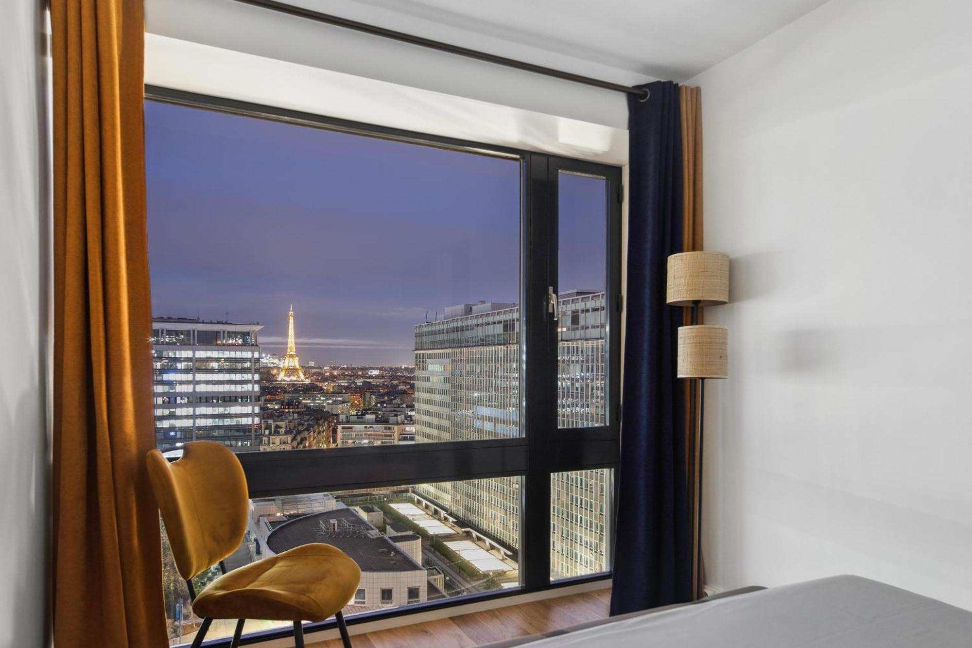 Paris Luxury Apartment 75M2 With Eiffel Tower View, 1 Min Metro, Parking Luaran gambar