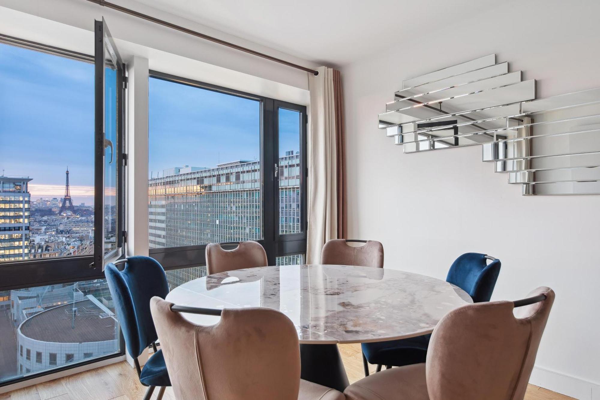 Paris Luxury Apartment 75M2 With Eiffel Tower View, 1 Min Metro, Parking Luaran gambar